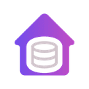 Data warehousing service icon